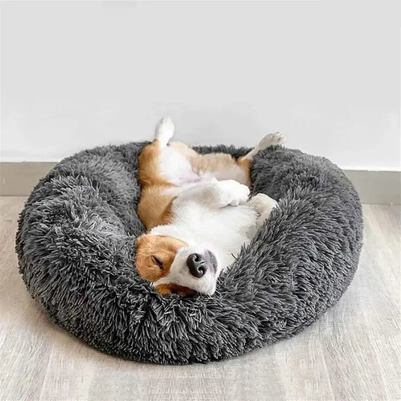 Round Shaped Pet Bed, 1 Count Plush Pet Nest, Soft & Comfy Pet Bed for Dog & Cat, Pet Supplies