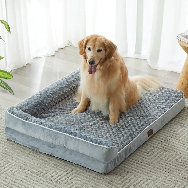 Dog Beds for Large Dogs-Waterproof Sofa Dog Bed with Removable Washable Cover, Large Dog Bed with Waterproof Lining and Nonskid Bottom,Pet Bed for Large Dogs.