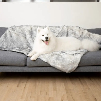 Pupprotector™ Luxe Waterproof Faux Fur Blanket - Ultra Plush Arctic Fox