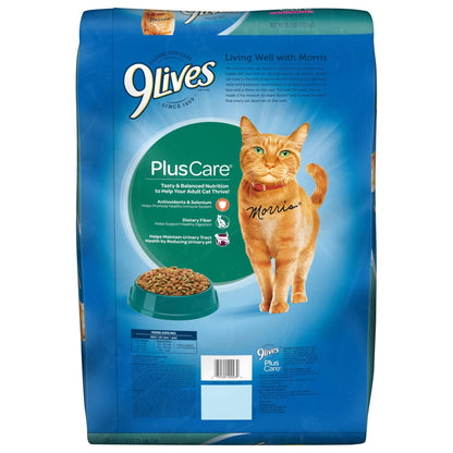 plus Care Dry Cat Food with Tuna & Egg Flavors, 15.5 Lb Bag