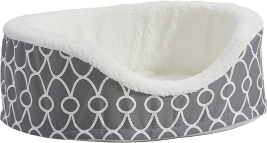 Orthoperdic Egg-Crate Nesting Pet Bed W/ Teflon Fabric Protector, Small Gray