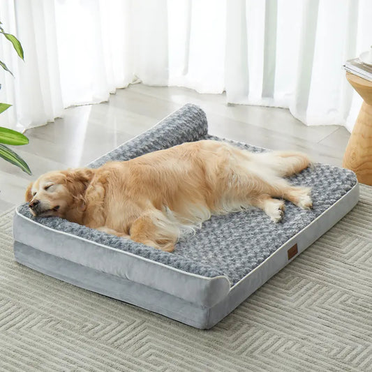 Dog Beds for Large Dogs-Waterproof Sofa Dog Bed with Removable Washable Cover, Large Dog Bed with Waterproof Lining and Nonskid Bottom,Pet Bed for Large Dogs.