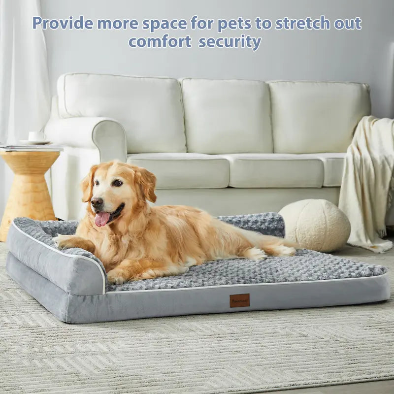 Dog Beds for Large Dogs-Waterproof Sofa Dog Bed with Removable Washable Cover, Large Dog Bed with Waterproof Lining and Nonskid Bottom,Pet Bed for Large Dogs.