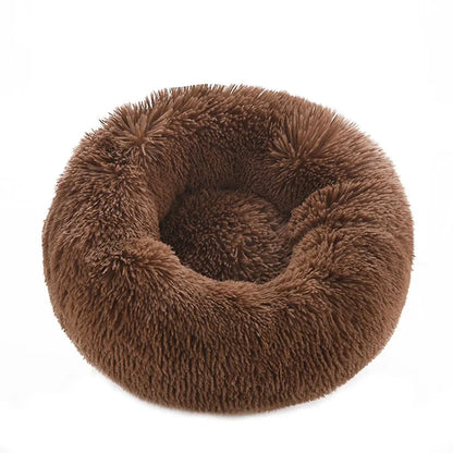 Round Shaped Pet Bed, 1 Count Plush Pet Nest, Soft & Comfy Pet Bed for Dog & Cat, Pet Supplies