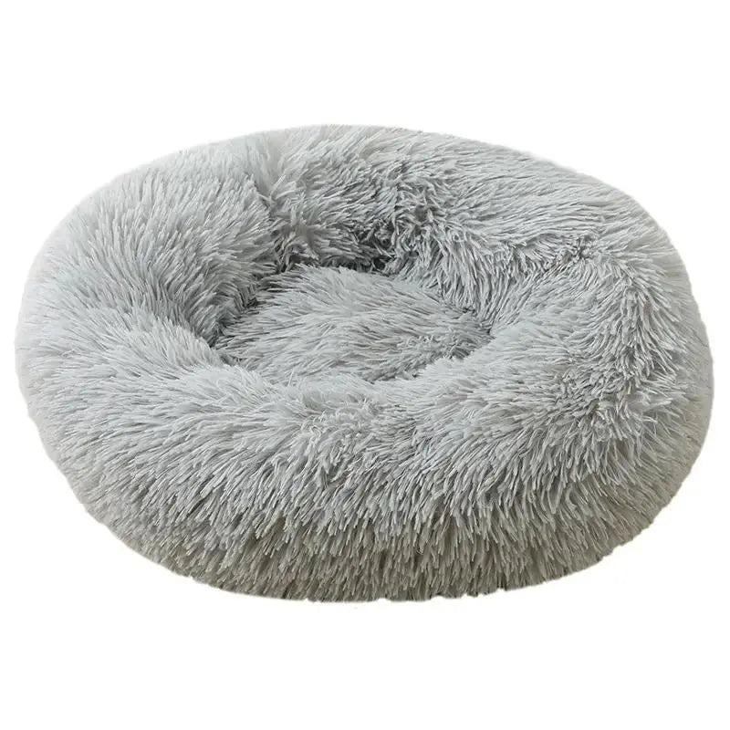 Round Plush Cat Bed, Soft Sleeping Cat Nest, Warm Fleeced Cat Cave, Cute Pet Condo for Cats & Dogs, Pet Supplies (It Is Recommended to Take One Size Larger)